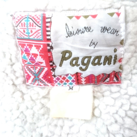 Pagani - Men's Vintage Leather / Wool Bomber Jacket - Picture 4 of 8